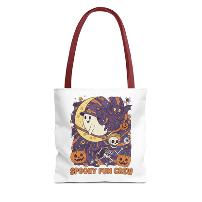 Spooky Fun Crew Halloween Tote Bag, Trick or Treat Bag, Haunted House Accessory, Fall Gift, Party Favor
