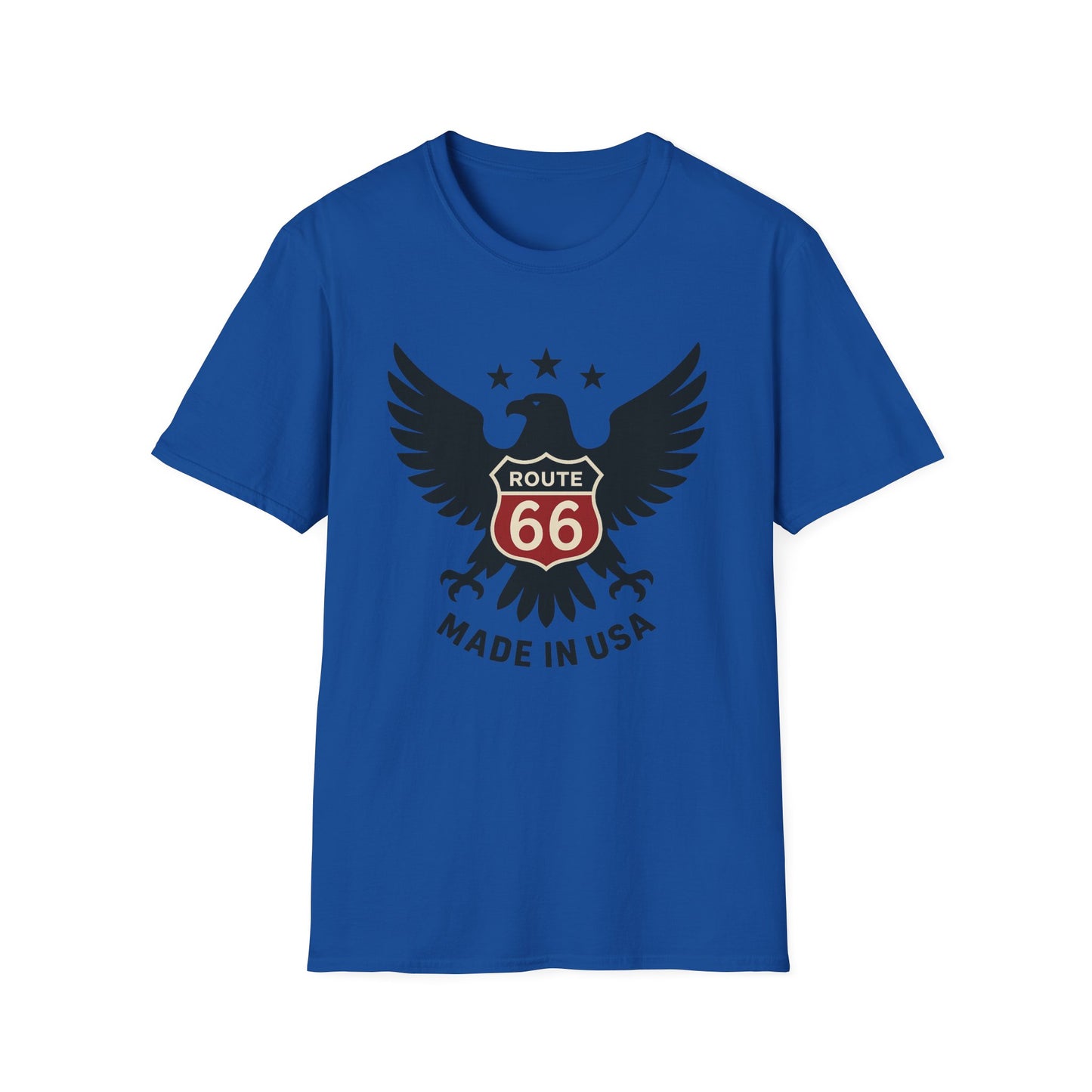 American Route 66 Eagle T-Shirt — Made in USA Vintage Roadtrip Tee