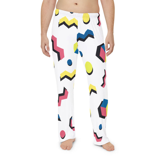 Retro 80s Memphis Geometric Lounge Sleep Pant- pajama pants