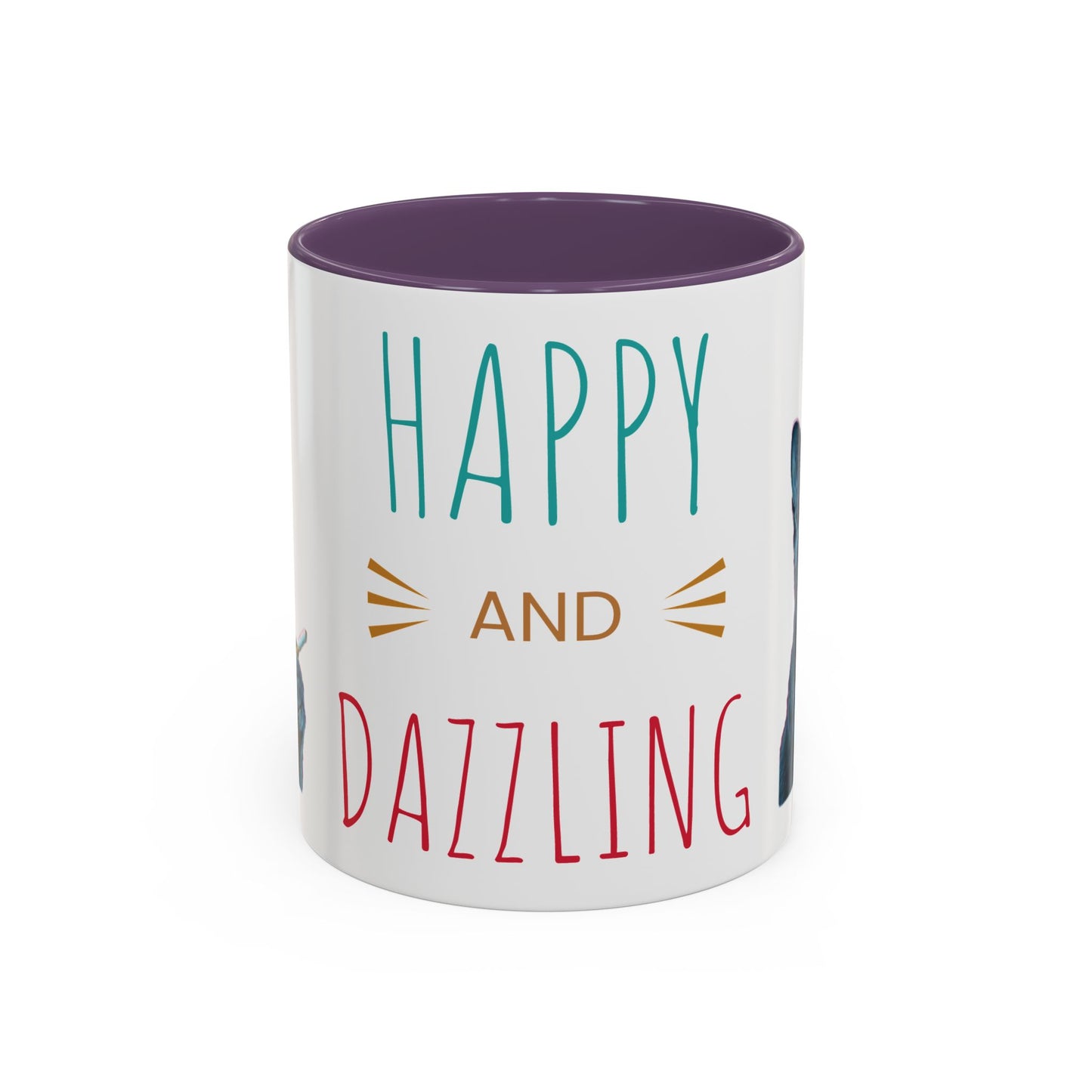 Happy and dazzling smoking cat Coffee Mug — "Happy and Dazzling" Cat Accent Mug (11/15oz) (free shipping)
