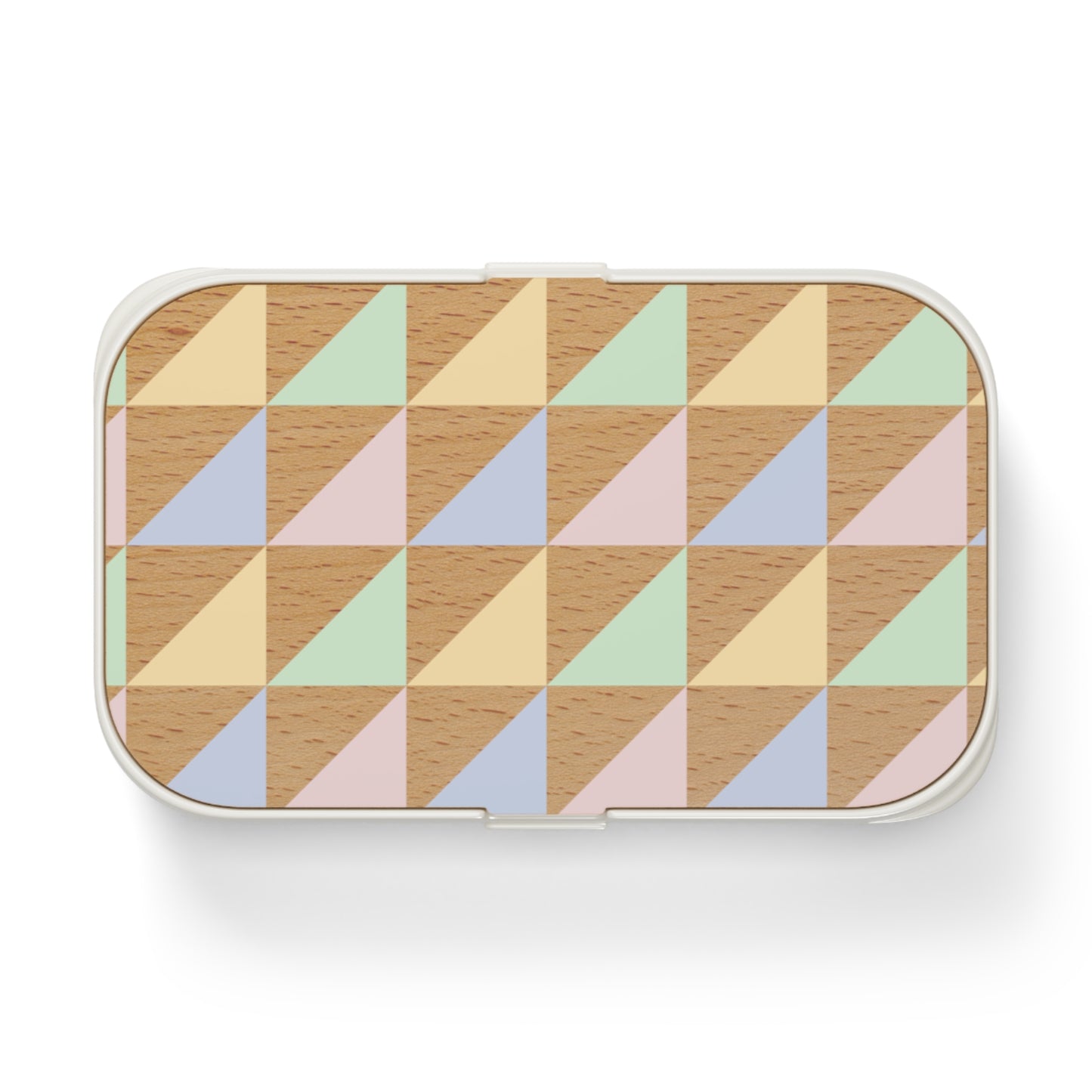 Geometric Pattern Bento Lunch Box - Eco-Friendly Food Storage for School & Work