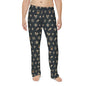 Men's whiskey Holiday Flannel Pajama Pants — Snowflakes & Coffee Pattern