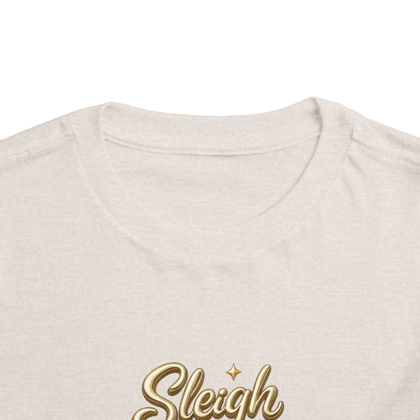 Toddler Tee - "Sleigh All Day" Christmas Tree Holiday Shirt