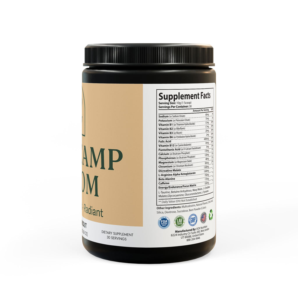 Base Camp Bloom Pre-Workout Supplement, Watermelon (300g, 10.58oz)