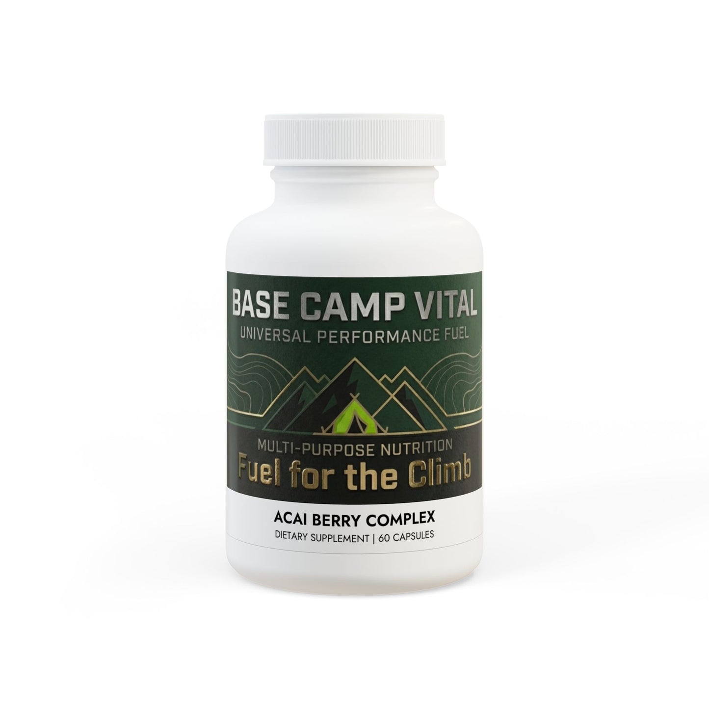 Base Camp Vital Acai Berry Complex – Bowel Movement & Gut Support | Supports the USO (60 Capsules)(free shipping)