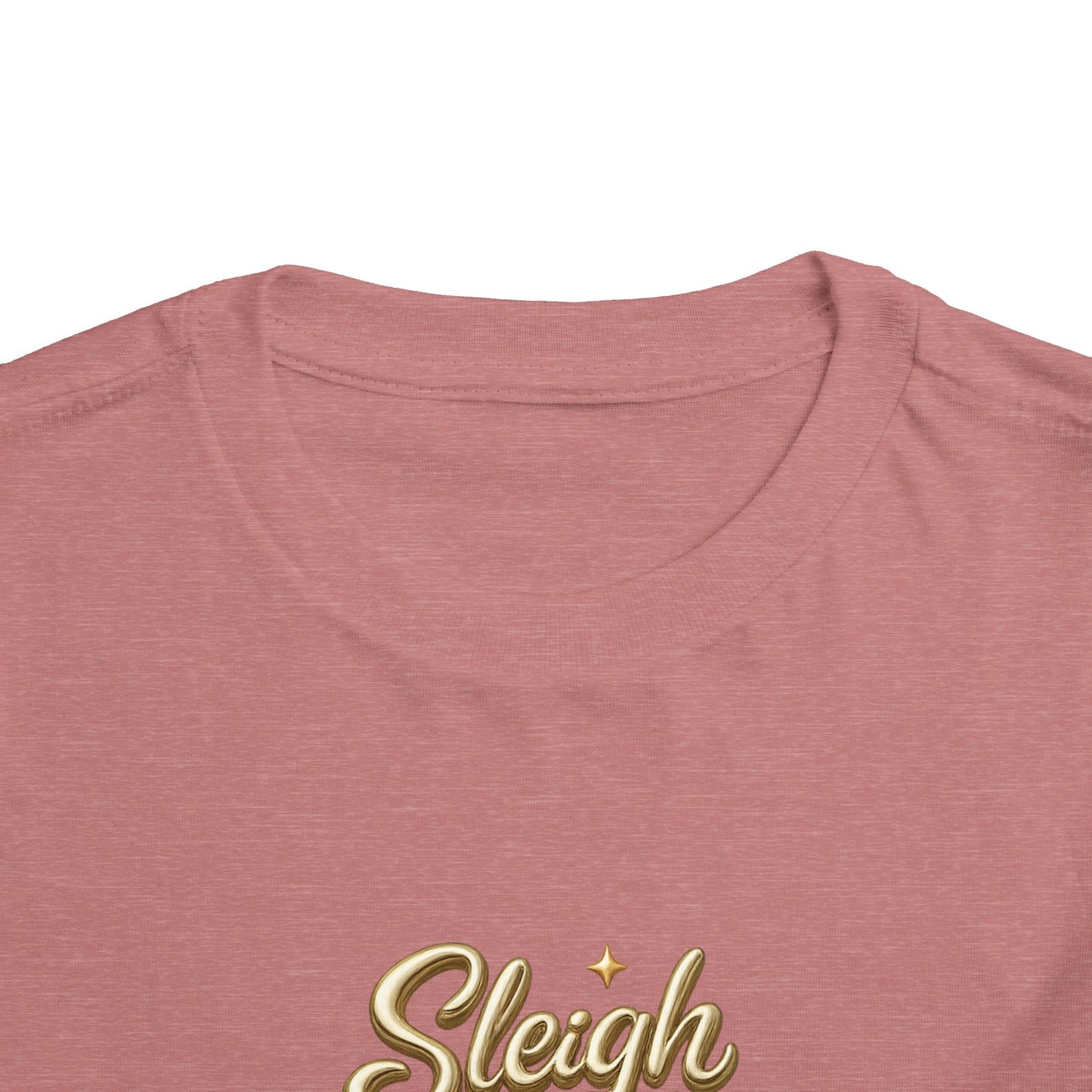 Toddler Tee - "Sleigh All Day" Christmas Tree Holiday Shirt