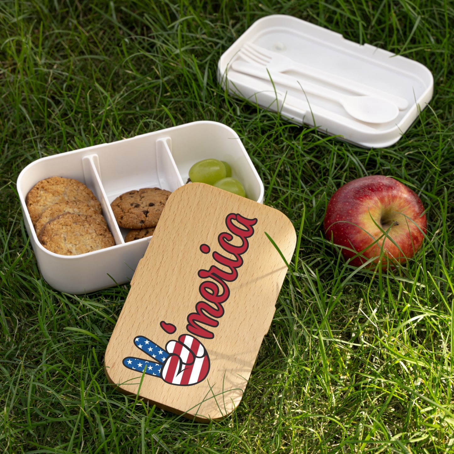 Patriotic Bento Lunch Box - 'Merica Design