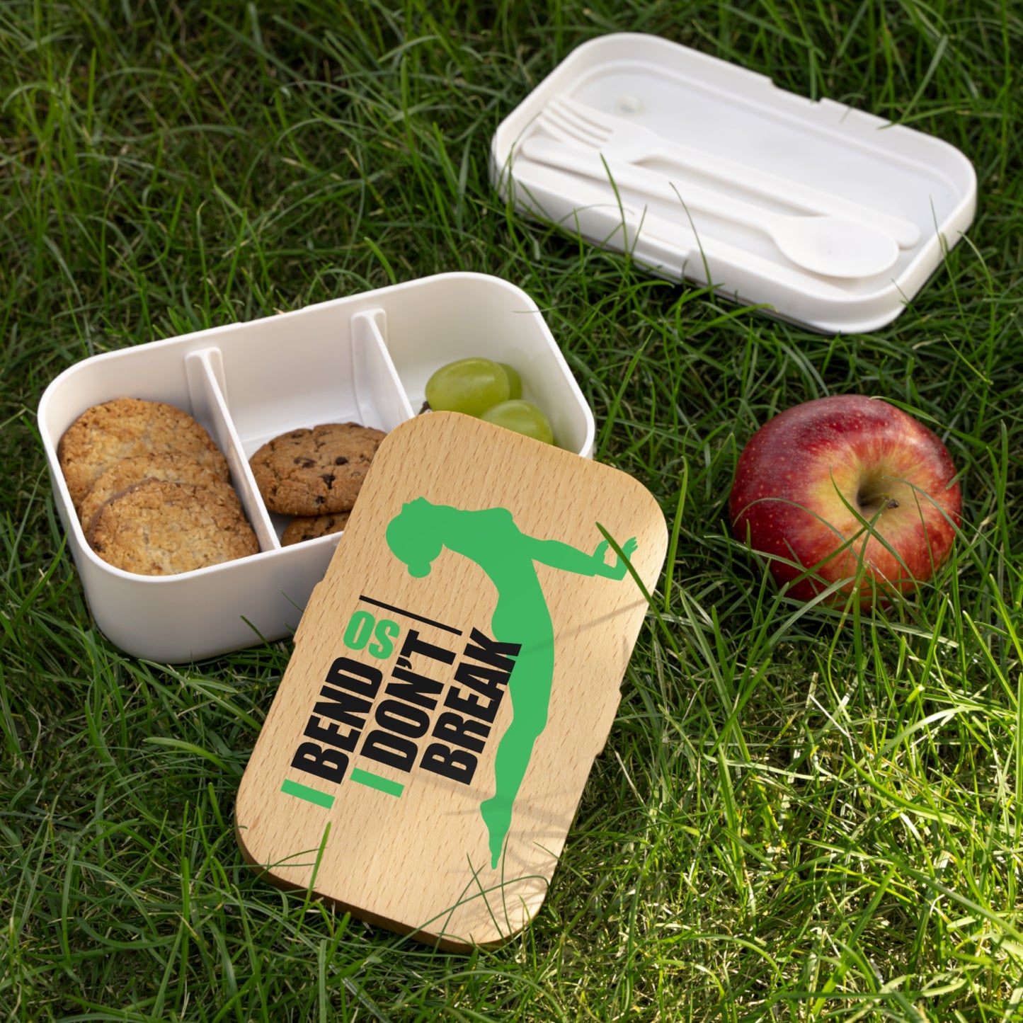 Yoga Bento Lunch Box - "I Bend, Don't Break"