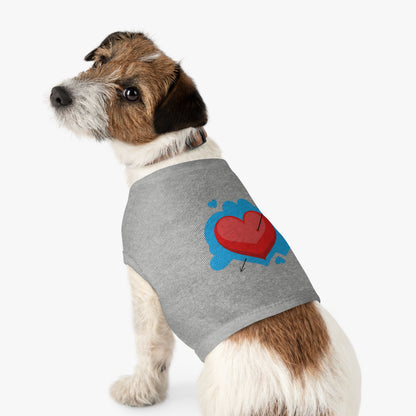 Pet Tank - Arrow Through Heart Cute Valentine Dog Shirt
