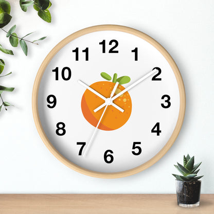 Cute Orange Fruit Wall Clock – Perfect for Kitchen Decor and Gift Ideas