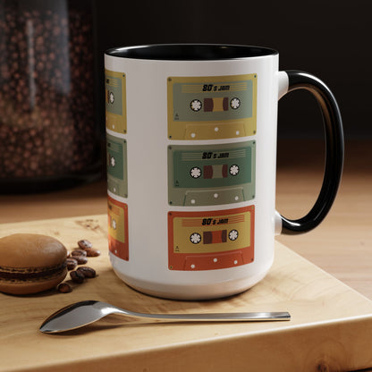 Retro Cassette Tape Coffee Mug – 80s & 90s Vintage Music Accent Mug
