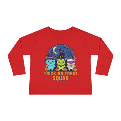 Toddler Halloween Long Sleeve Tee - Trick or Treat Squad, Cute Kids Shirt, Halloween Costume Tee, Toddler Fall Apparel, Kids Halloween [...]