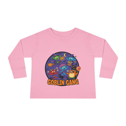Goblin Gang Toddler Long Sleeve Tee - Fun Kids Shirt, Halloween Outfit, Birthday Gift, Playtime Apparel, Cute Toddler Fashion