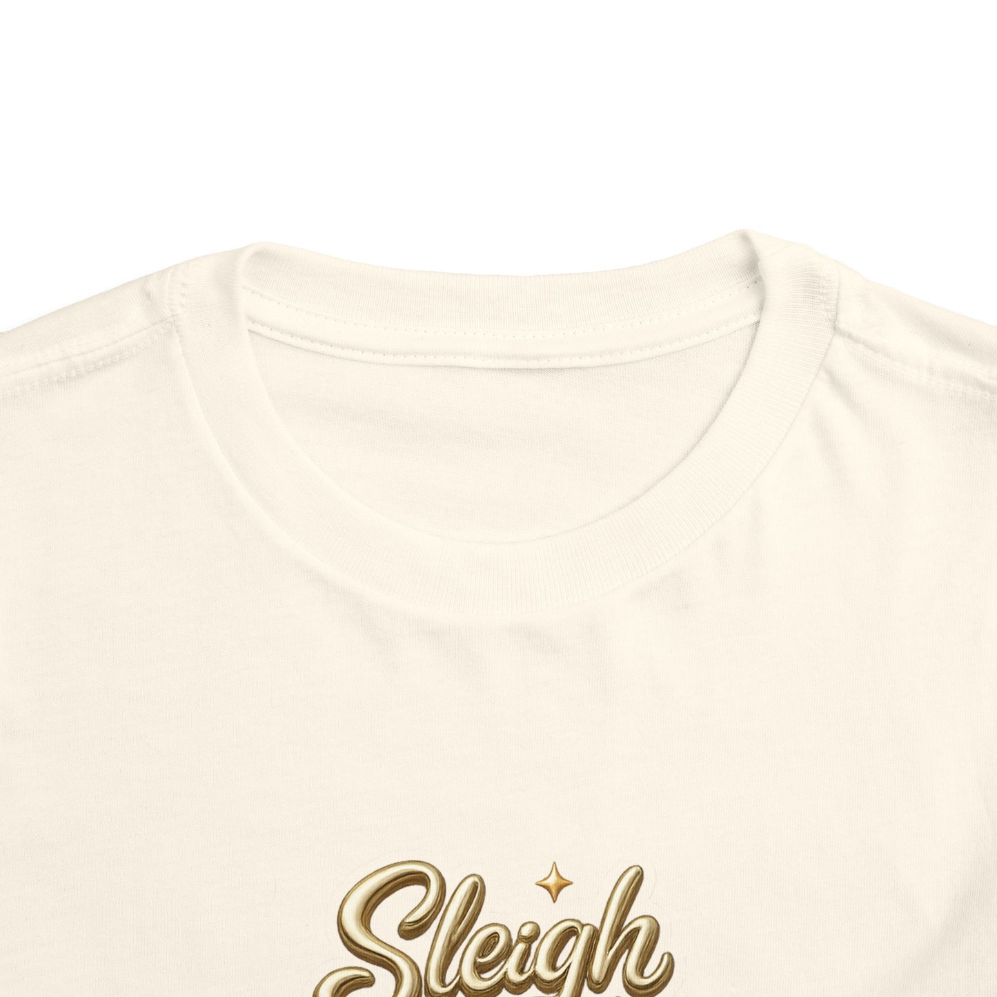 Toddler Tee - "Sleigh All Day" Christmas Tree Holiday Shirt