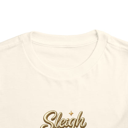 Toddler Tee - "Sleigh All Day" Christmas Tree Holiday Shirt