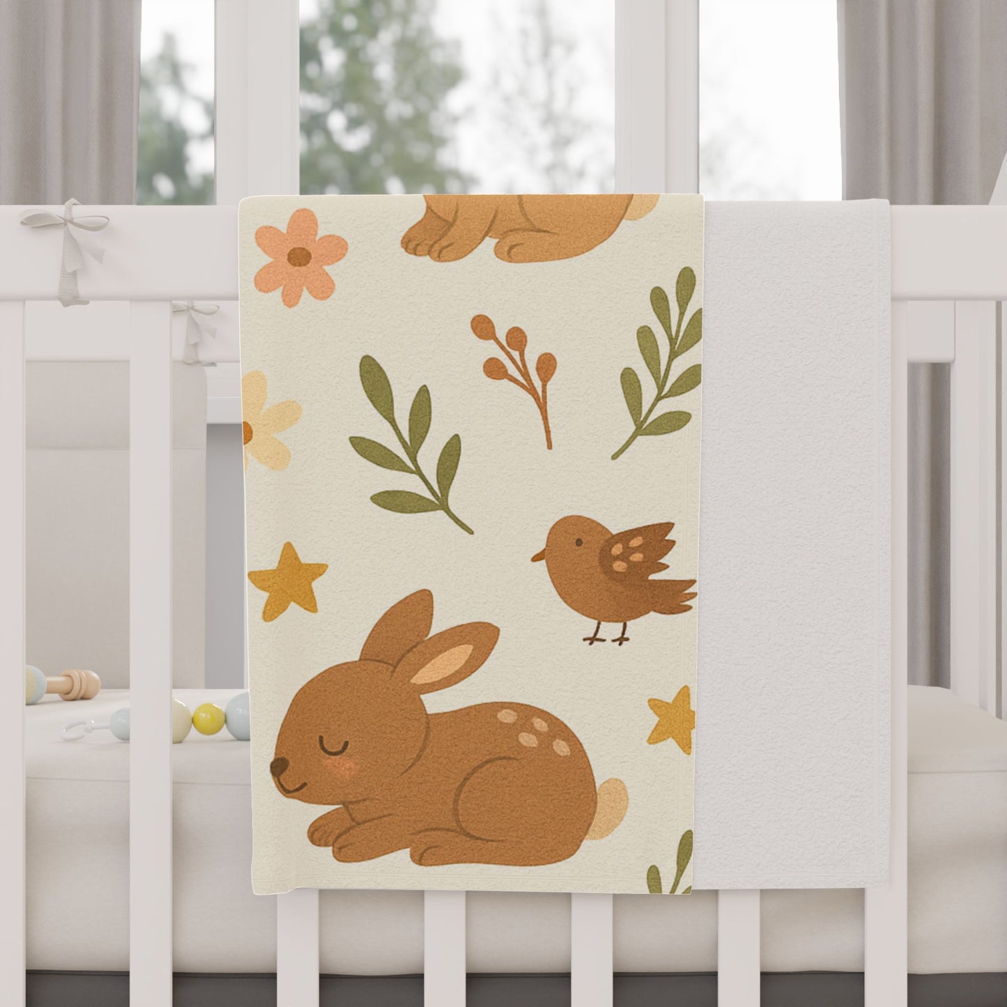 Cozy baby Blanket with Adorable Animals Design