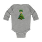 Infant Bodysuit - "Merry Christmas" Cute Baby Christmas Tree Long Sleeve Onesie