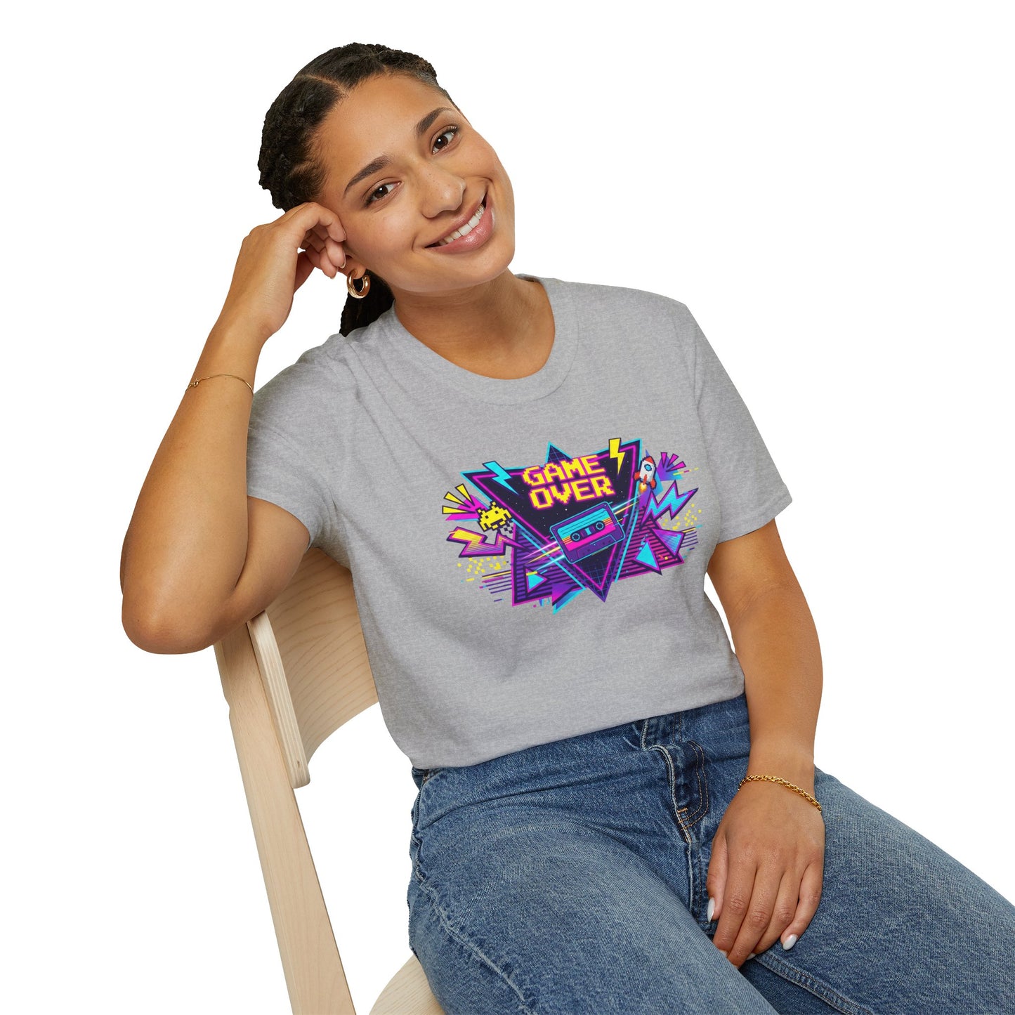 Retro 'Game Over' Graphic T-Shirt — 80s Arcade Gamer Tee