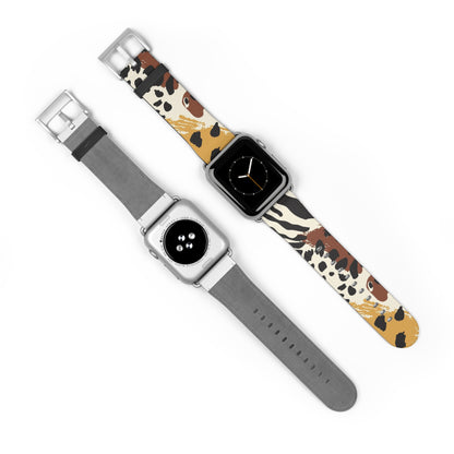 Wildlife Print Watch Band - Trendy and Stylish Accessory for Animal Lovers