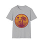 Retro Palm Sunset T-Shirt — Vintage Beach Palm Tree Tee