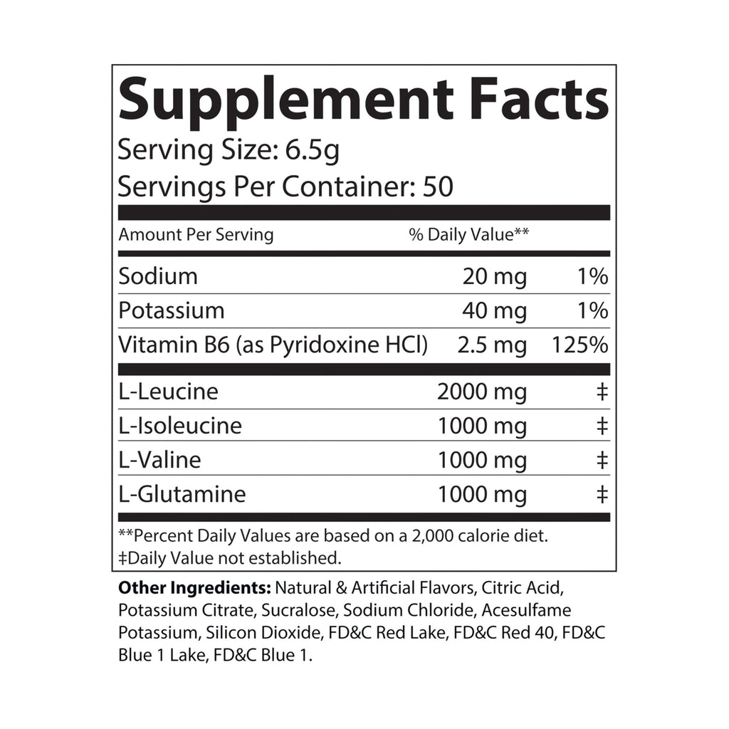 Base Camp Vital BCAA Supplement, Grape (325g, 11.46oz, 50 servings)