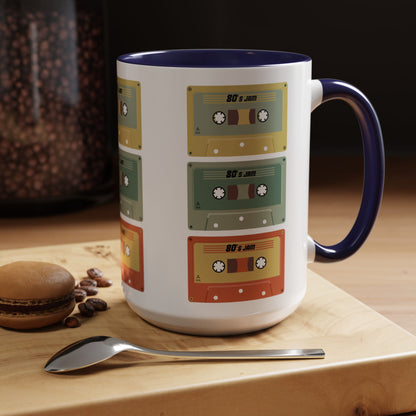 Retro Cassette Tape Coffee Mug – 80s & 90s Vintage Music Accent Mug