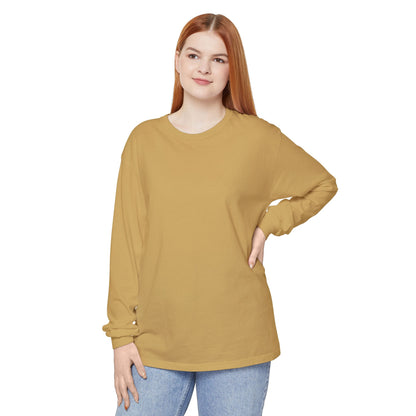 Women’s Cozy mustard  yellow Long Sleeve T-Shirt - Perfect for Everyday Wear