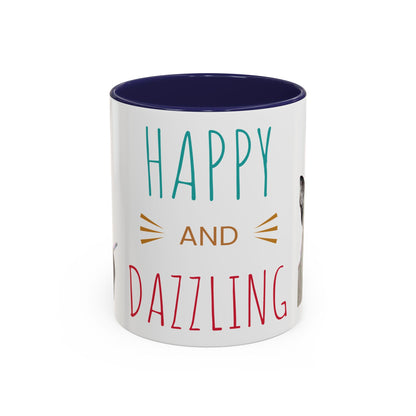 Happy and Dazzling Smoking Cat Accent Coffee Mug — 11/15oz (free shipping)