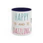 Happy and Dazzling Smoking Cat Accent Coffee Mug — 11/15oz (free shipping)