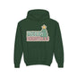 Kids youth Merry Christmas Hoodie — Pastel Tree Holiday Pullover
