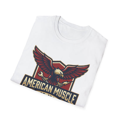 American Muscle Eagle T-Shirt — Vintage V8 Car Lover Tee