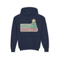 Kids youth Merry Christmas Hoodie — Pastel Tree Holiday Pullover