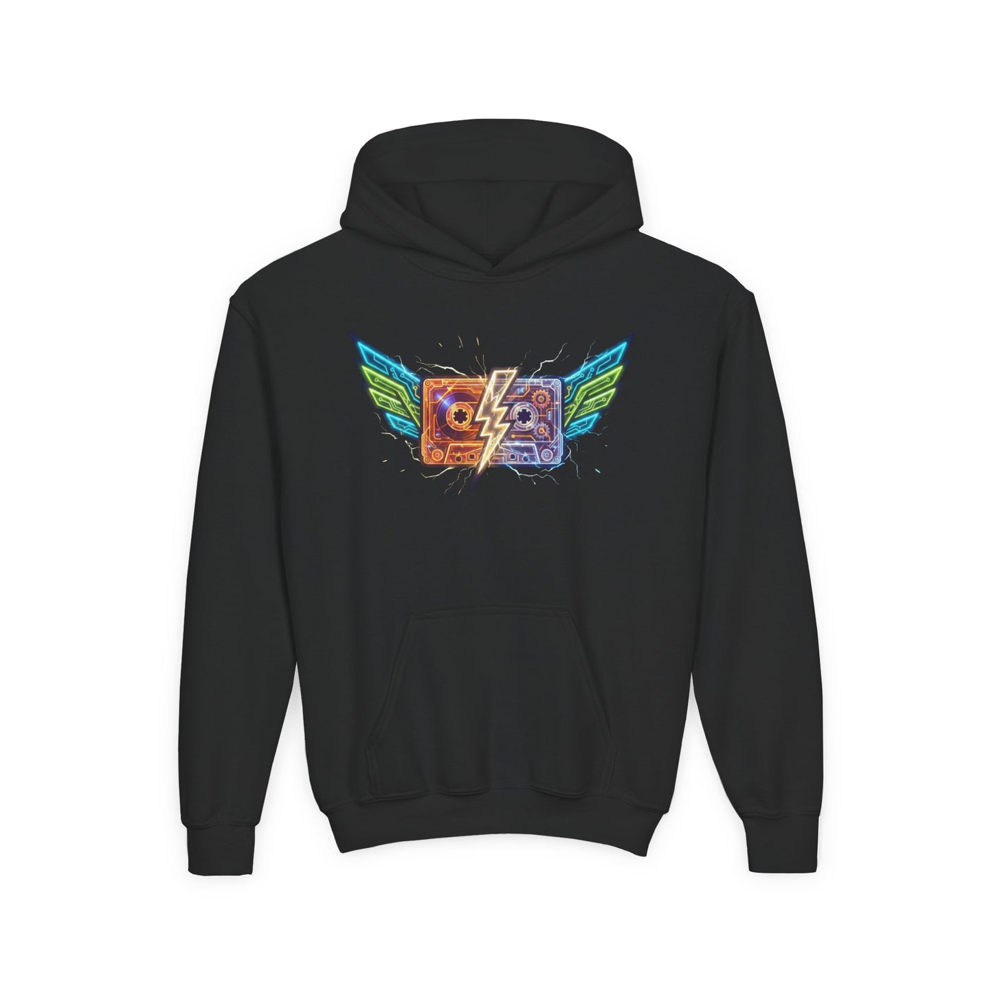 Youth Retro Cassette Wings Hoodie