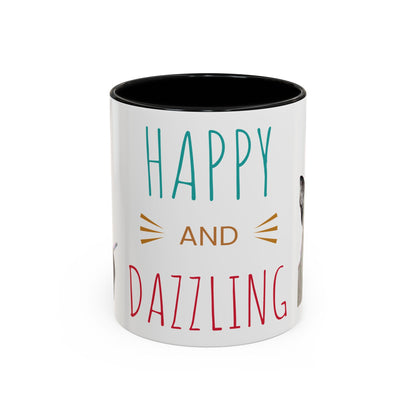 Happy and Dazzling Smoking Cat Accent Coffee Mug — 11/15oz (free shipping)
