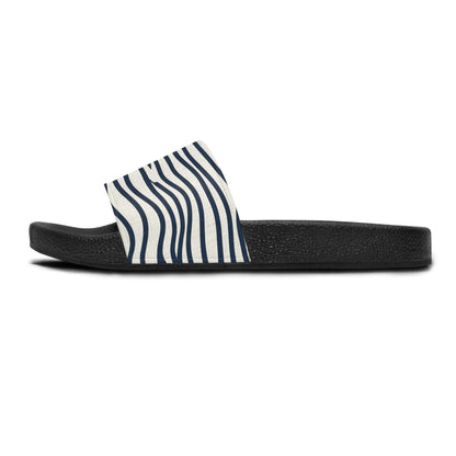 Women's Slide Sandals Minimalist Wavy Stripes / Organic Lines