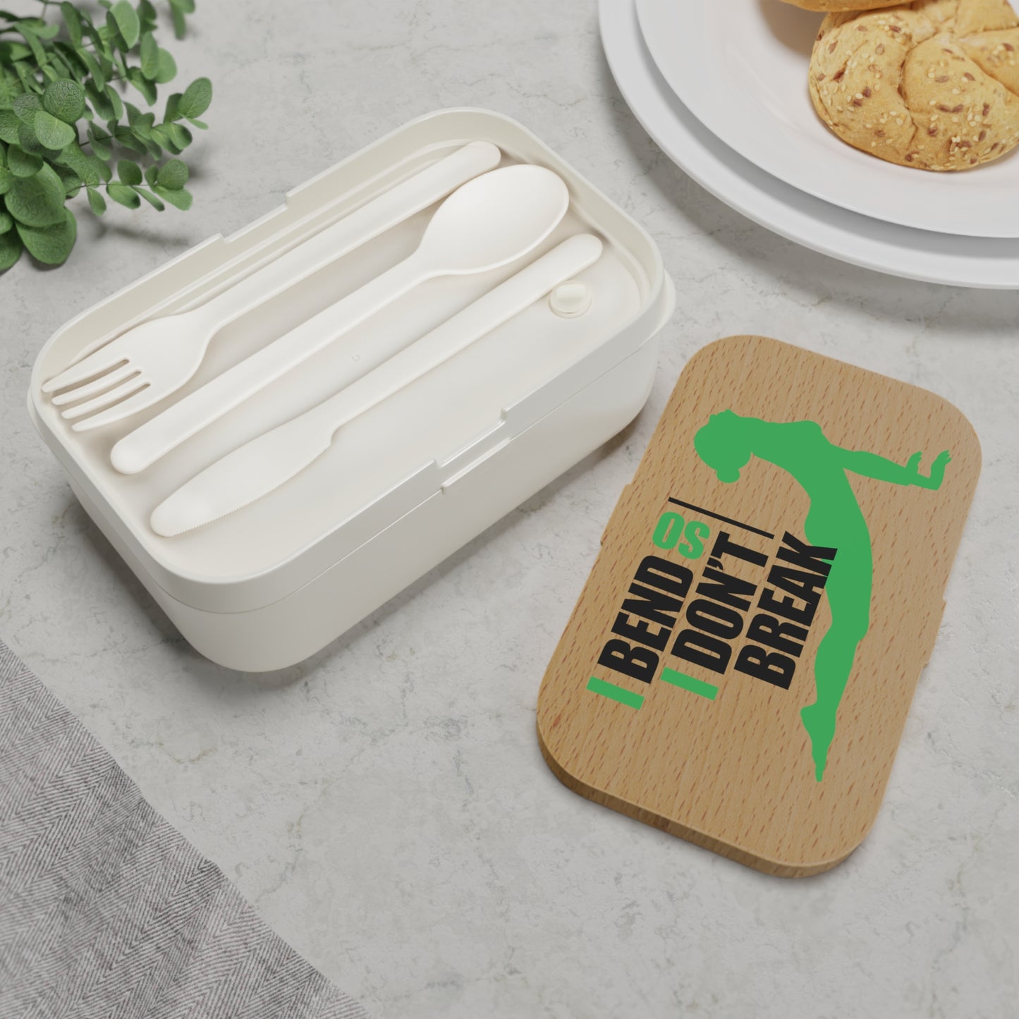 Yoga Bento Lunch Box - "I Bend, Don't Break"