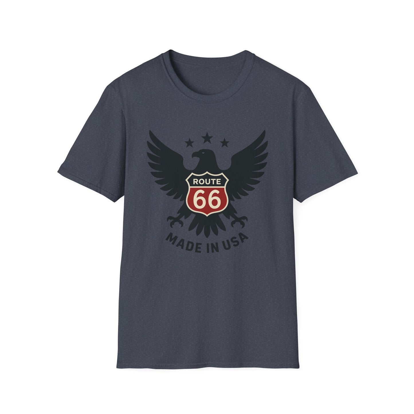 American Route 66 Eagle T-Shirt — Made in USA Vintage Roadtrip Tee