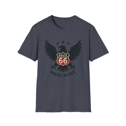 American Route 66 Eagle T-Shirt — Made in USA Vintage Roadtrip Tee