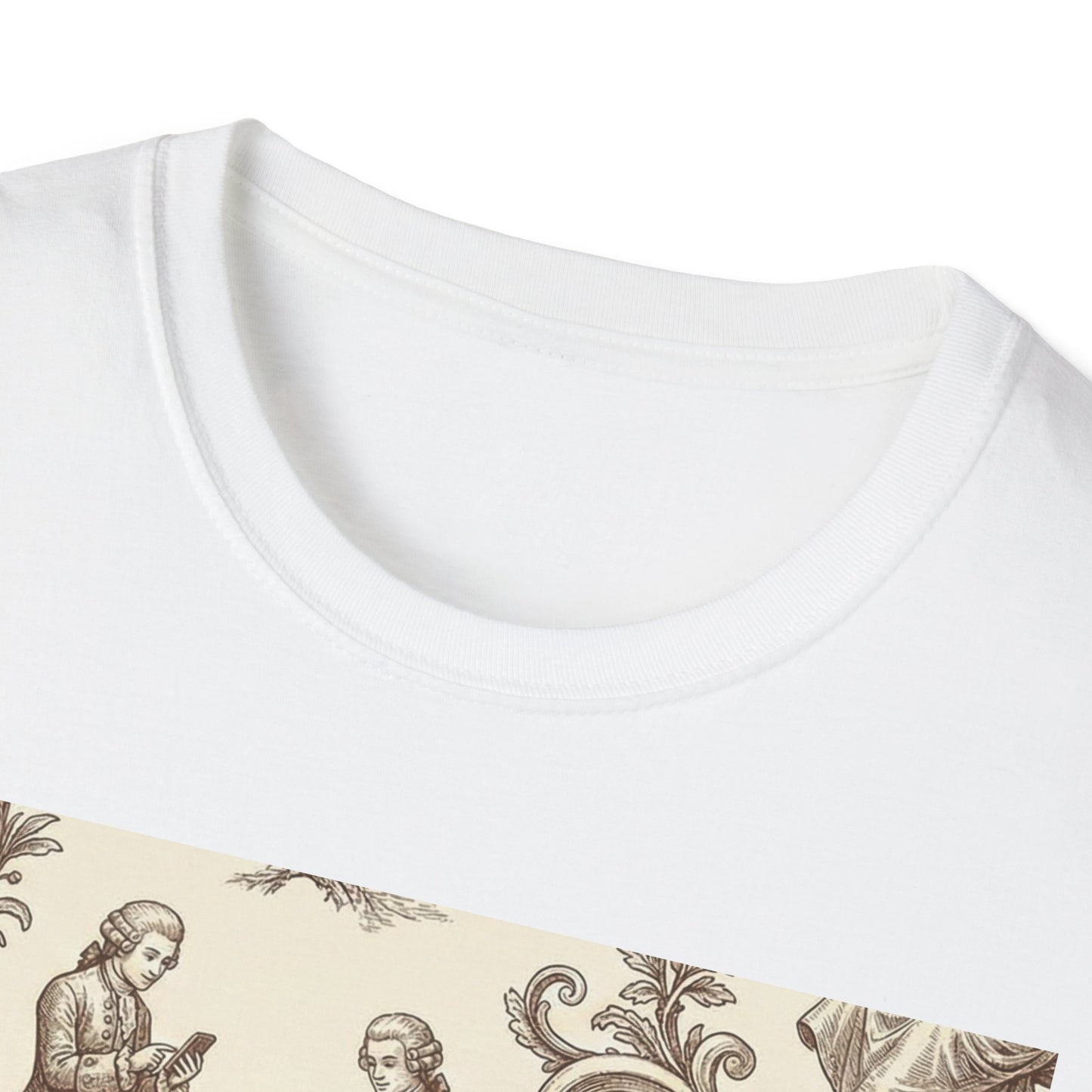 Vintage Doll Face Tee with Glitch Paint Splash