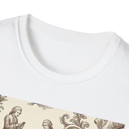 Vintage Doll Face Tee with Glitch Paint Splash