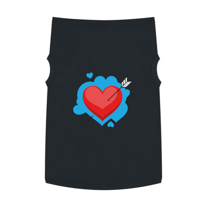 Pet Tank - Arrow Through Heart Cute Valentine Dog Shirt
