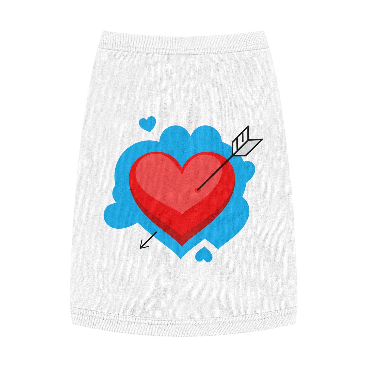 Pet Tank - Arrow Through Heart Cute Valentine Dog Shirt