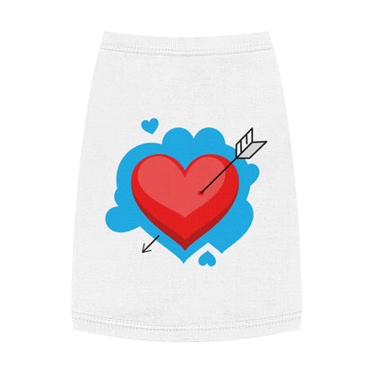 Pet Tank - Arrow Through Heart Cute Valentine Dog Shirt