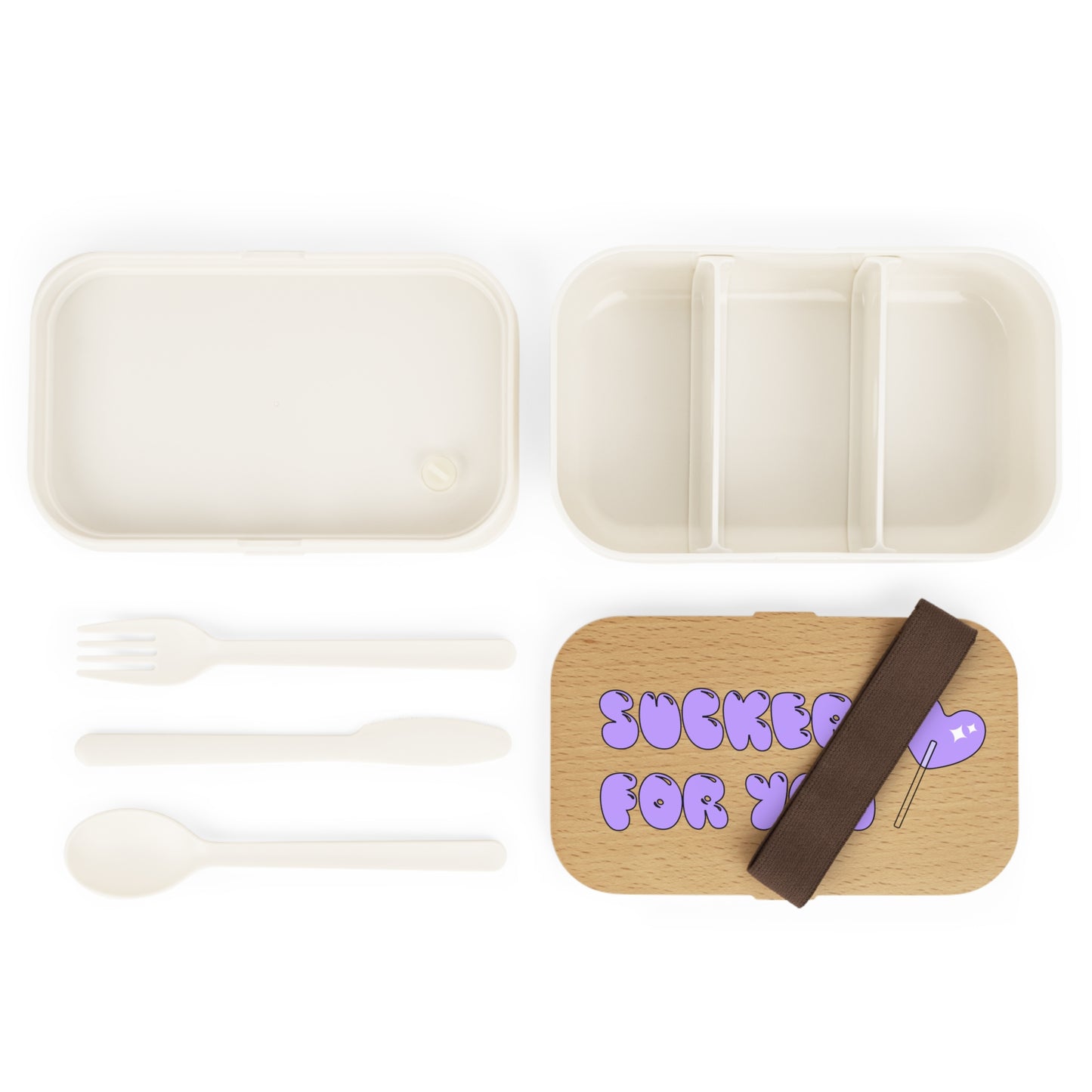 Cute Bento Lunch Box - "Sucker For You" Design