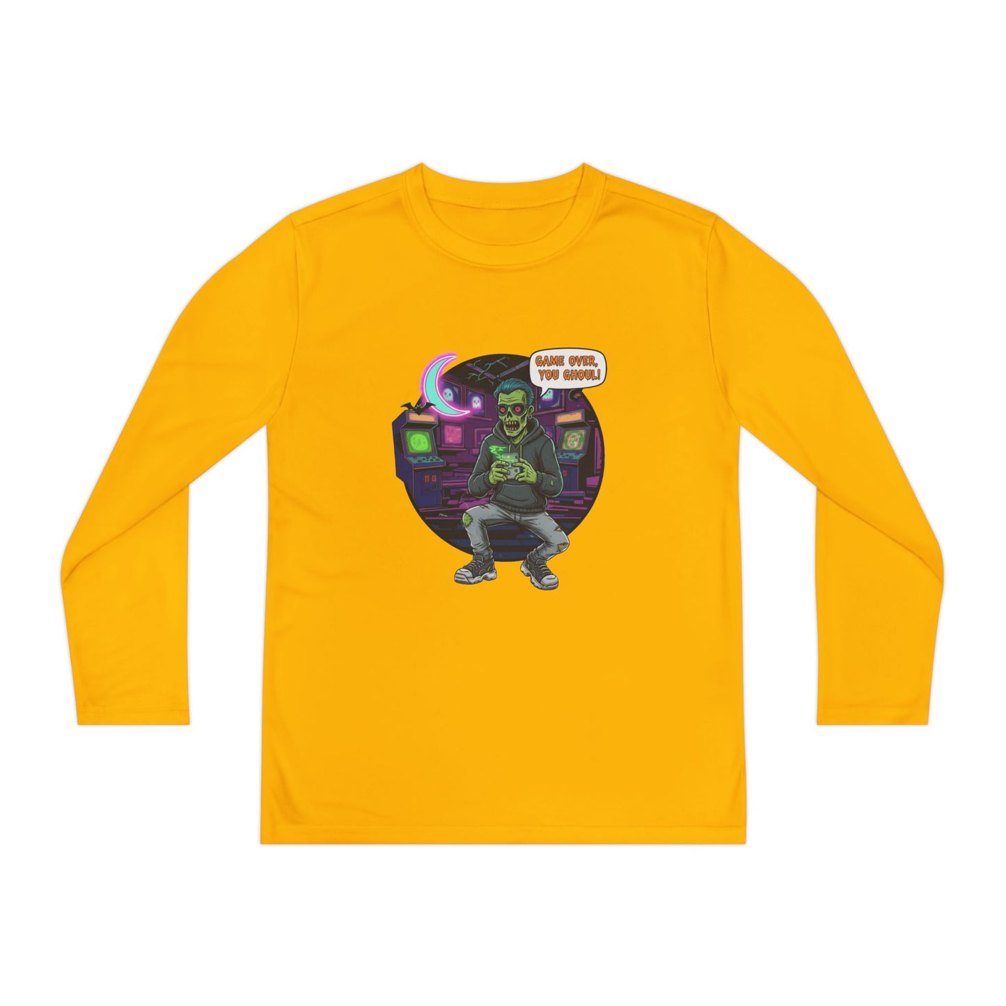 Youth girls Long Sleeve Tee, Gamer Shirt, Kids Graphic Tee, Halloween Costume Top, Fun Kids Apparel, Birthday Gift for Boys