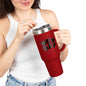 40oz Insulated Travel Mug — "It's a New Day" Motivational Tumbler