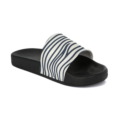 Women's Slide Sandals Minimalist Wavy Stripes / Organic Lines