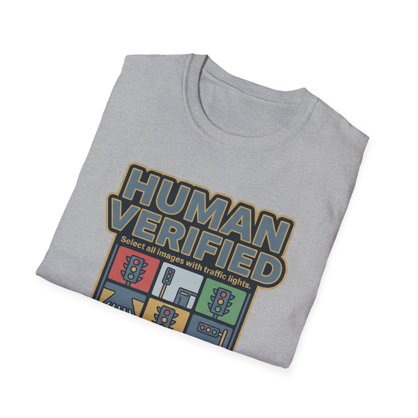 Human Verified T-Shirt — "I Am Not a Robot" CAPTCHA Graphic Tee