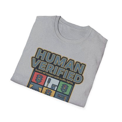 Human Verified T-Shirt — "I Am Not a Robot" CAPTCHA Graphic Tee