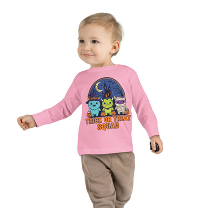 Toddler Halloween Long Sleeve Tee - Trick or Treat Squad, Cute Kids Shirt, Halloween Costume Tee, Toddler Fall Apparel, Kids Halloween [...]